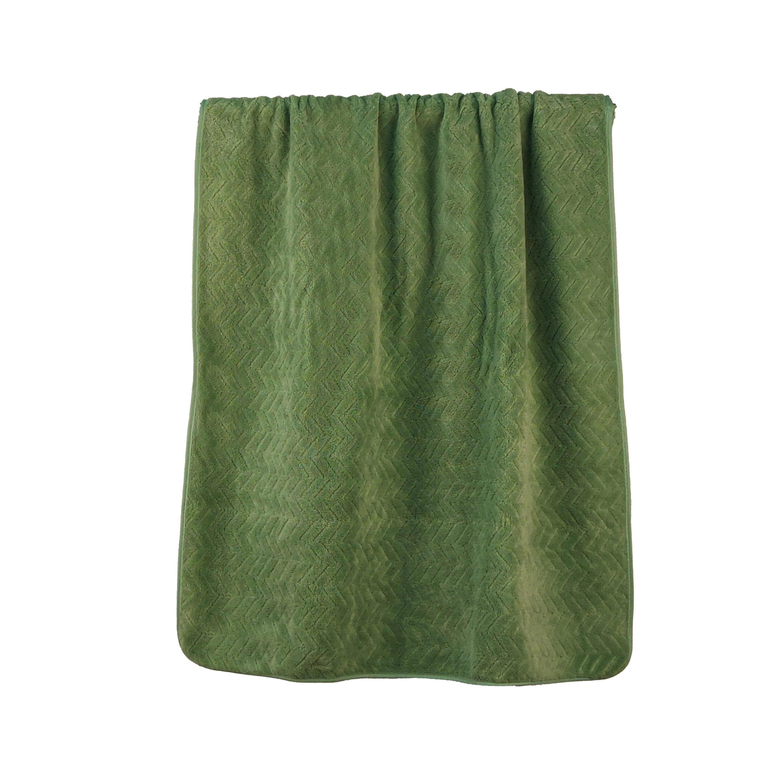 Solid Jacquard Herringbone Jacquard Coral Fleece Bath Towel#1002