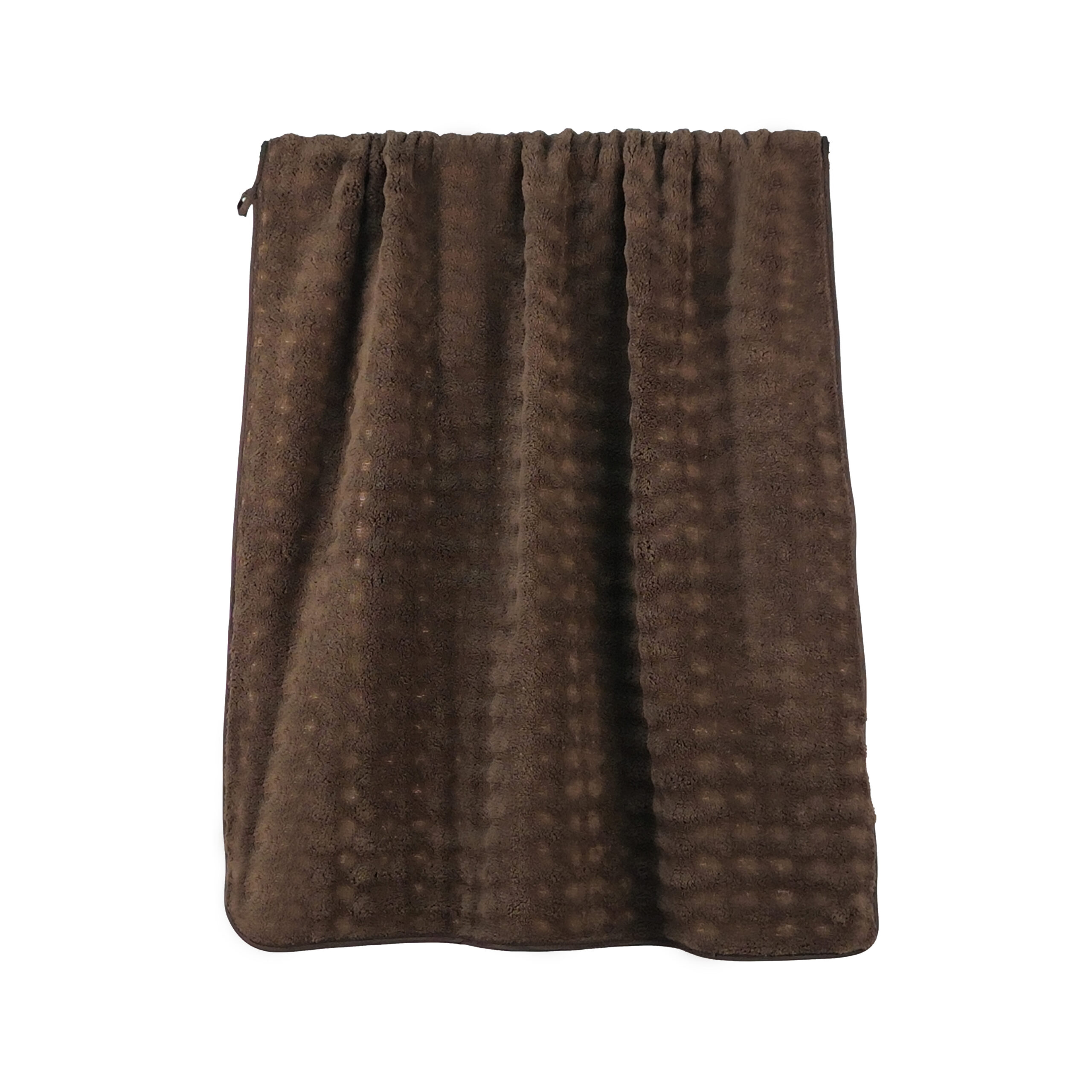 Solid Jacquard Bar Waffle Grid Coral Fleece Bath Towel#1015