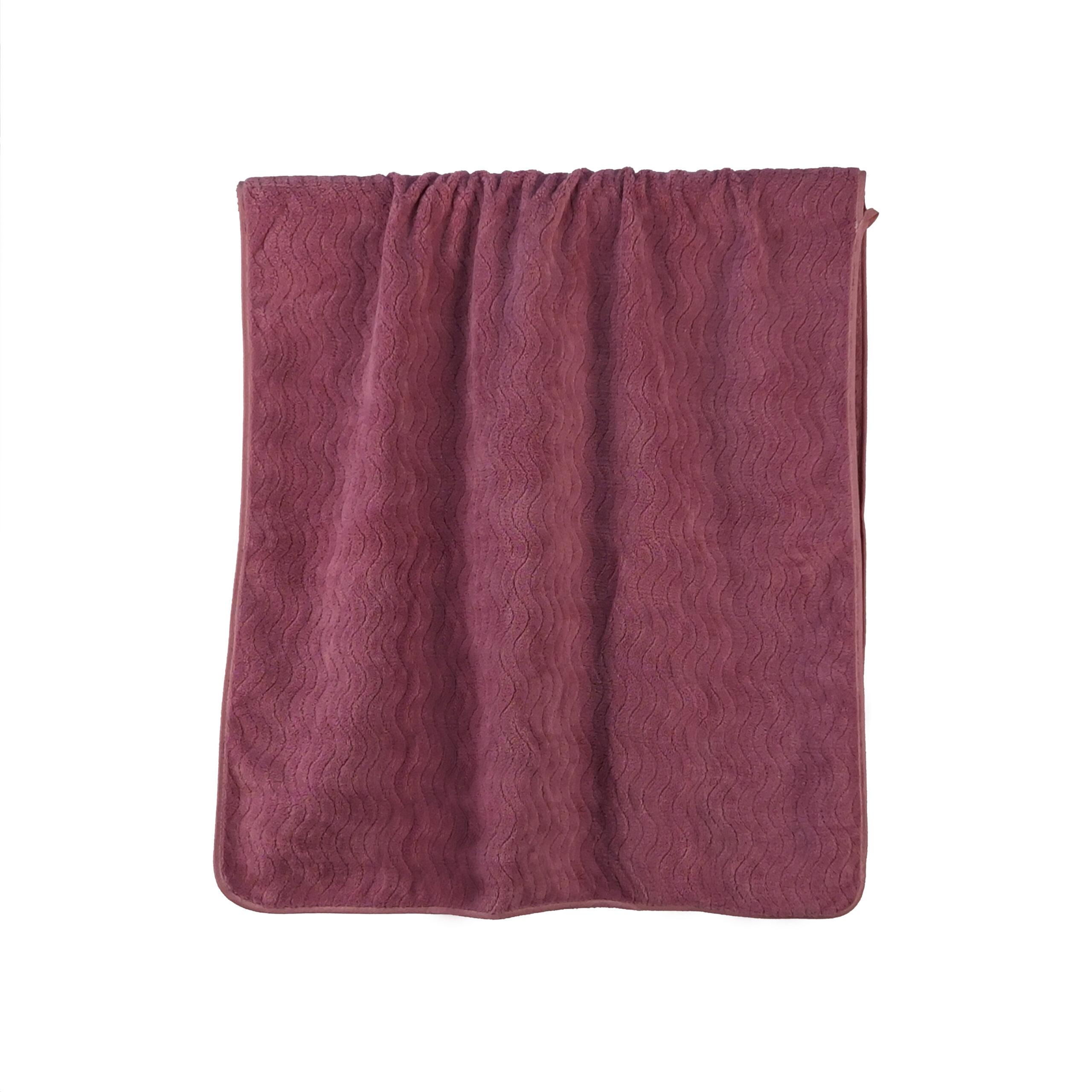 Solid Jacquard Water Ripple Jacquard Coral Fleece Bath Towel#1018