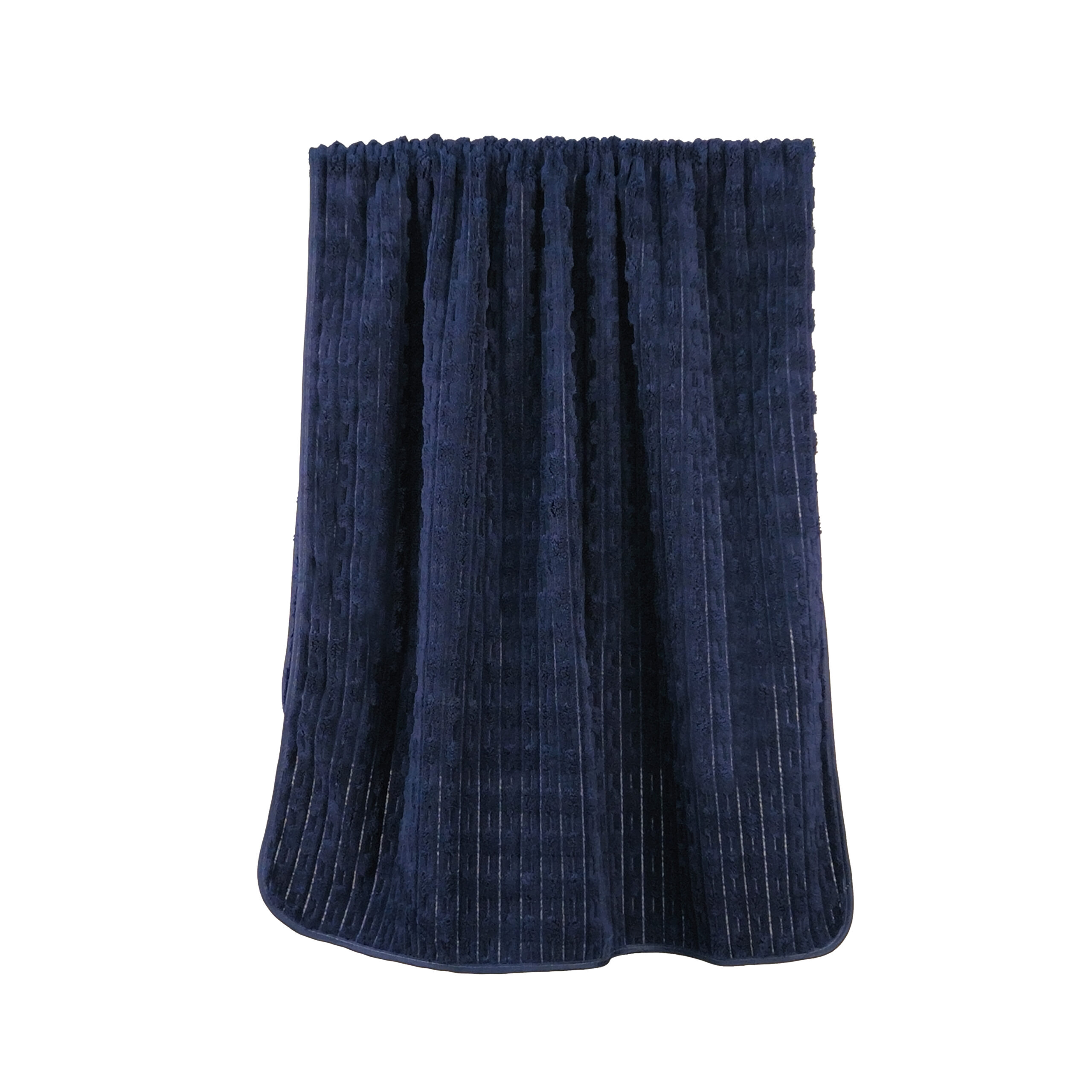 Solid Jacquard Corduroy Ribbed Coral Fleece Bath Towel#1024
