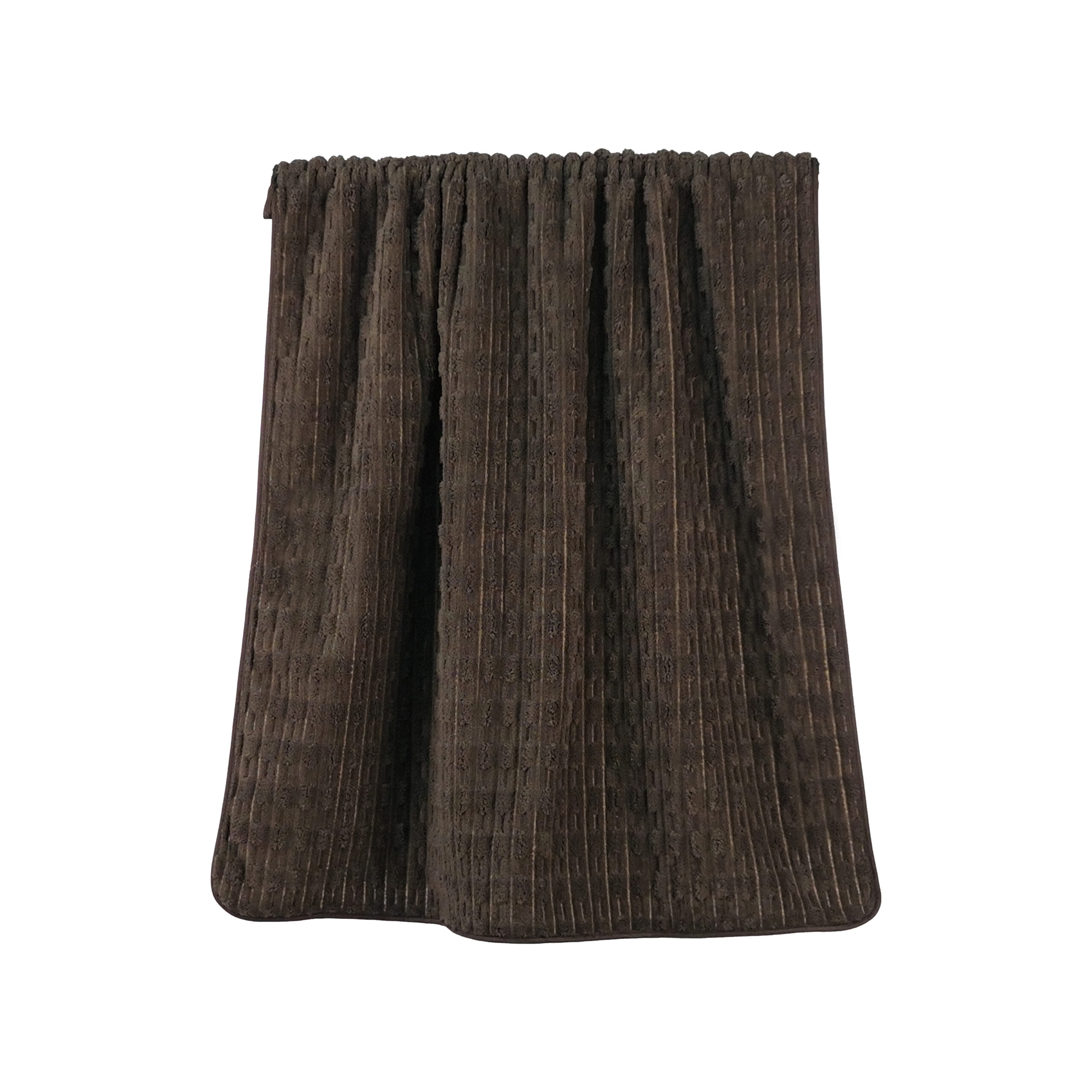 Solid Jacquard Corduroy Ribbed Coral Fleece Bath Towel#1026