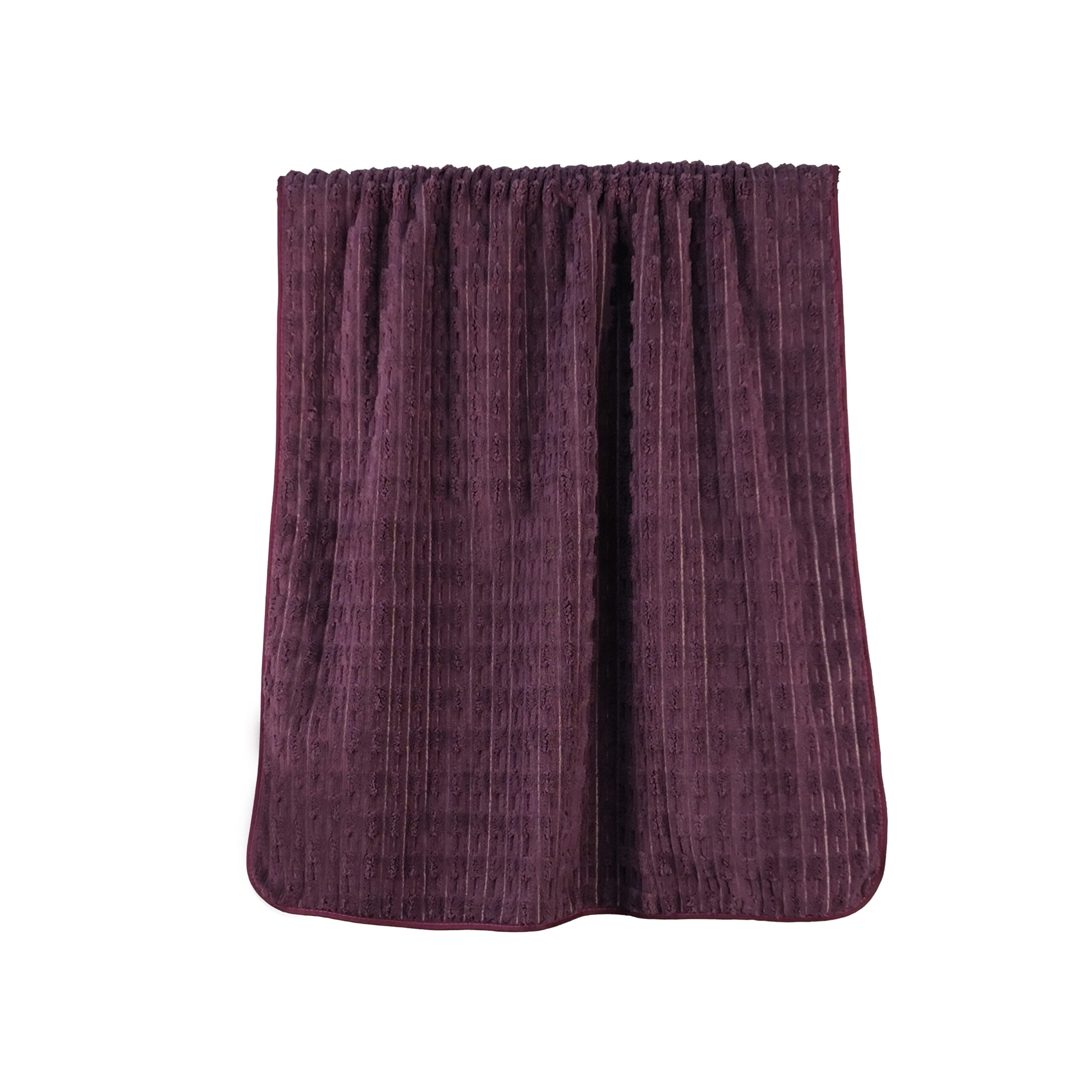 Solid Jacquard Corduroy Ribbed Coral Fleece Bath Towel#1029