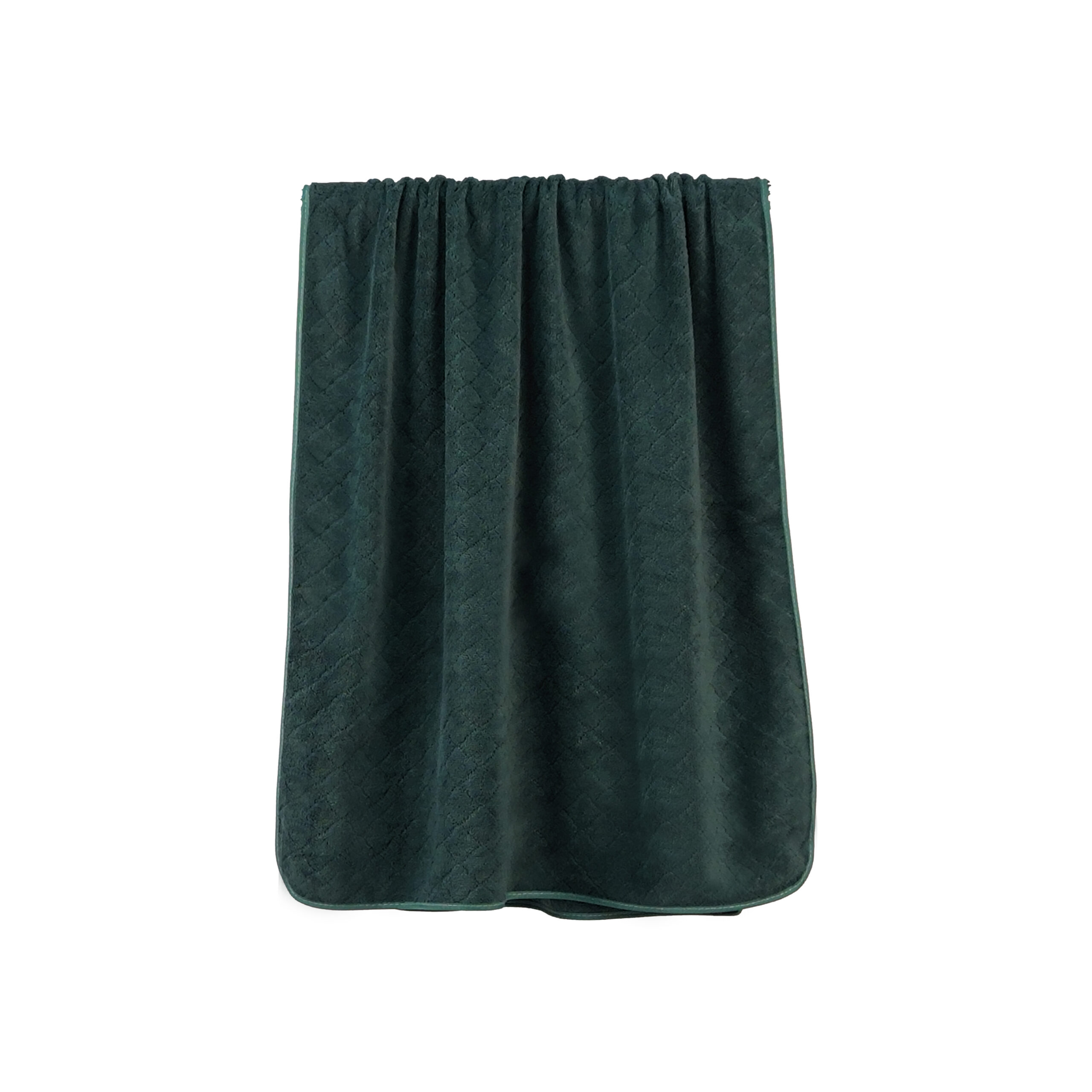 Solid Jacquard Diamond Jacquard Grid Coral Fleece Bath Towel#1065