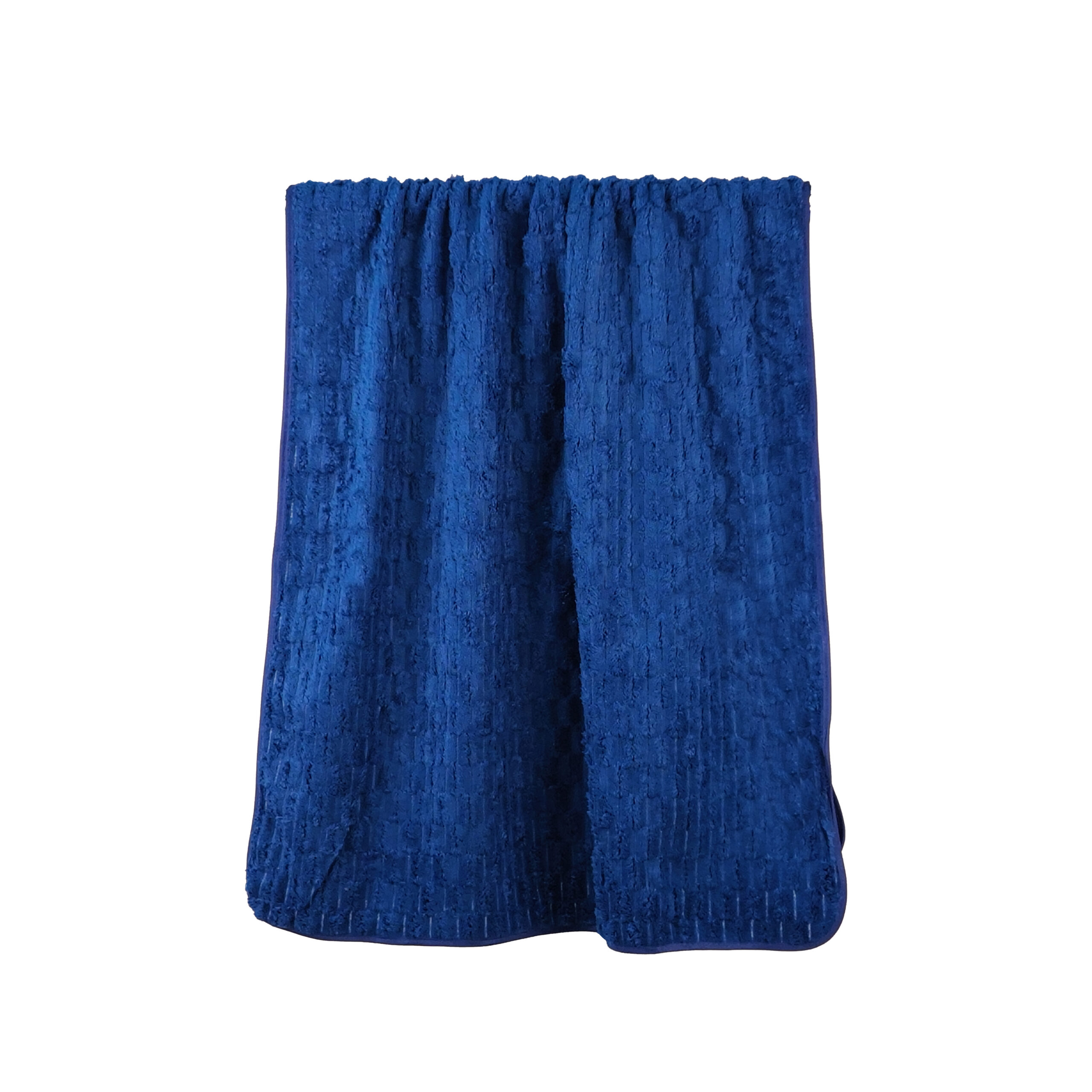 Solid Jacquard Staggered Brick Pattern Coral Fleece Bath Towel#1067