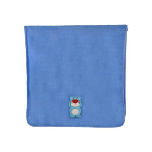 Solid Embroidered Flat Embroidered Cartoon Bear Coral Fleece Bath Towel#2009