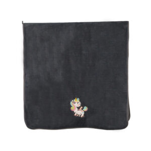 Solid Embroidered Flat Embroidered Cartoon Unicorn Coral Fleece Bath Towel#2015