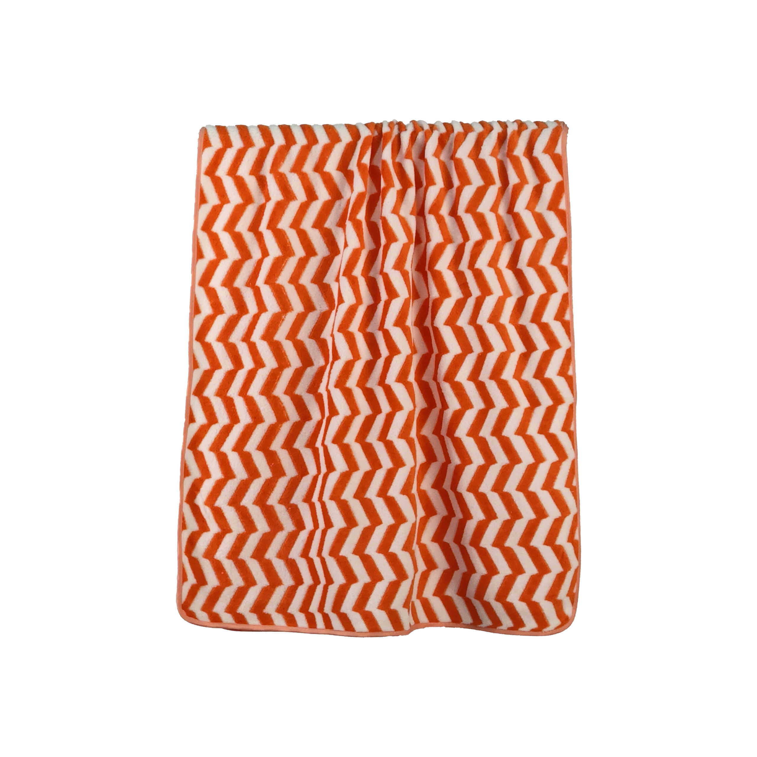 Yarn-dyed Striped Chevron Zigzag Pattern Coral Fleece Bath Towel#3003