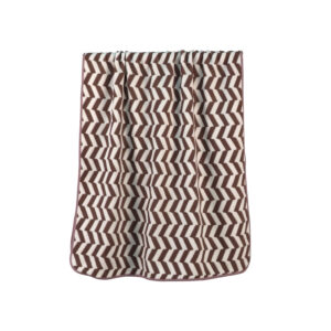 Yarn-dyed Striped Chevron Zigzag Pattern Coral Fleece Bath Towel#3006