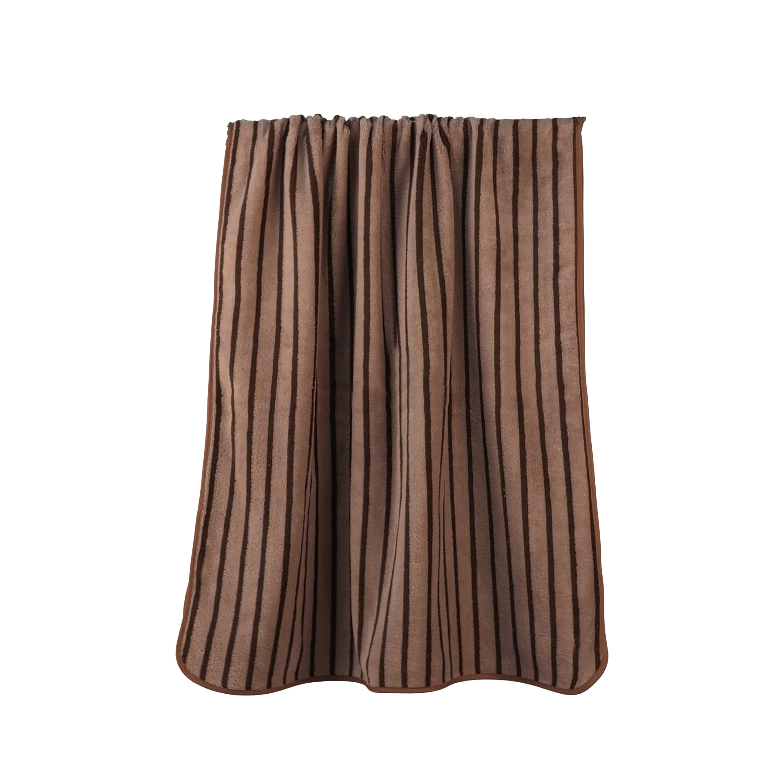 Yarn-dyed Striped Two-Tone Wide Stripes Coral Fleece Bath Towel#3014