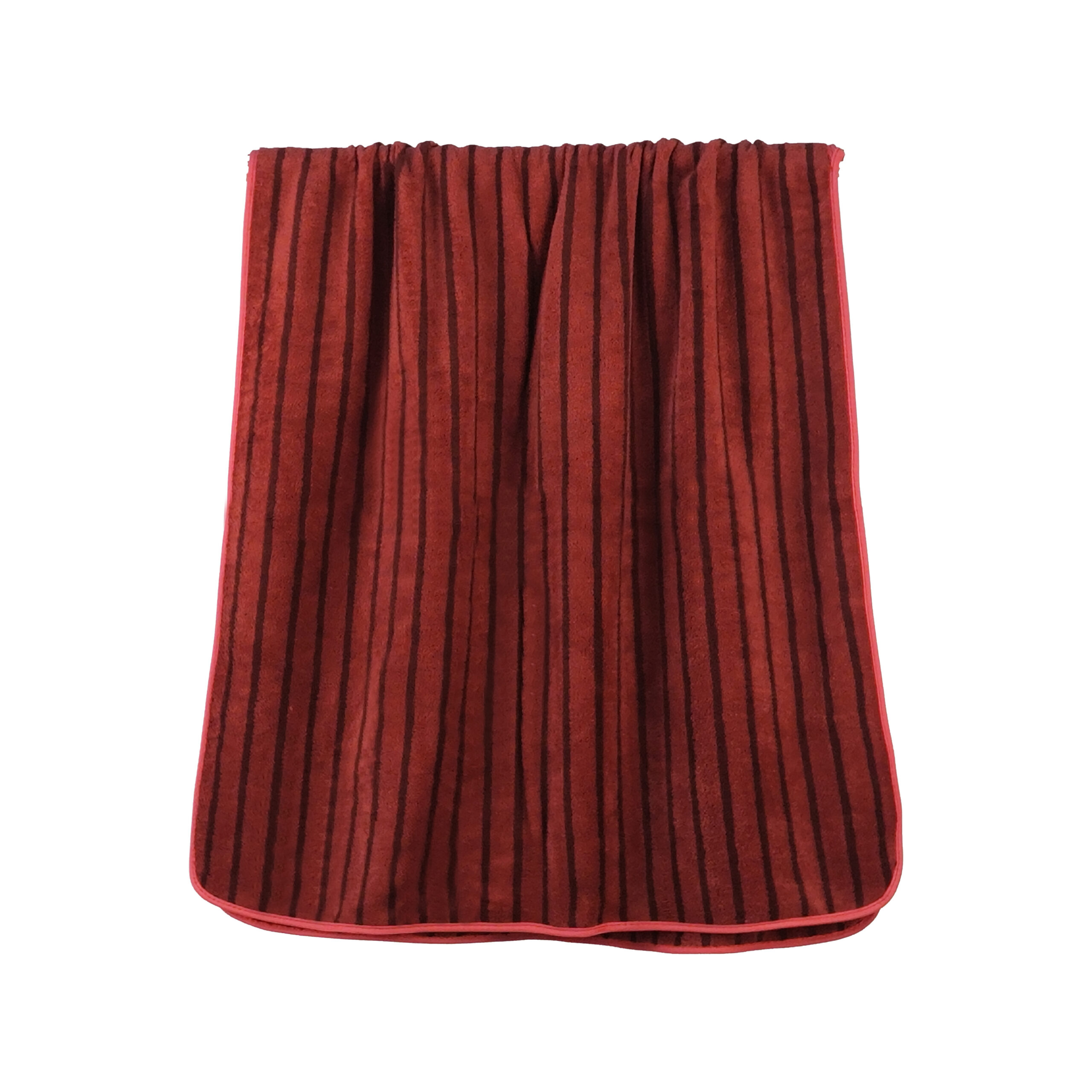 Yarn-dyed Striped Two-Tone Wide Stripes Coral Fleece Bath Towel#3016