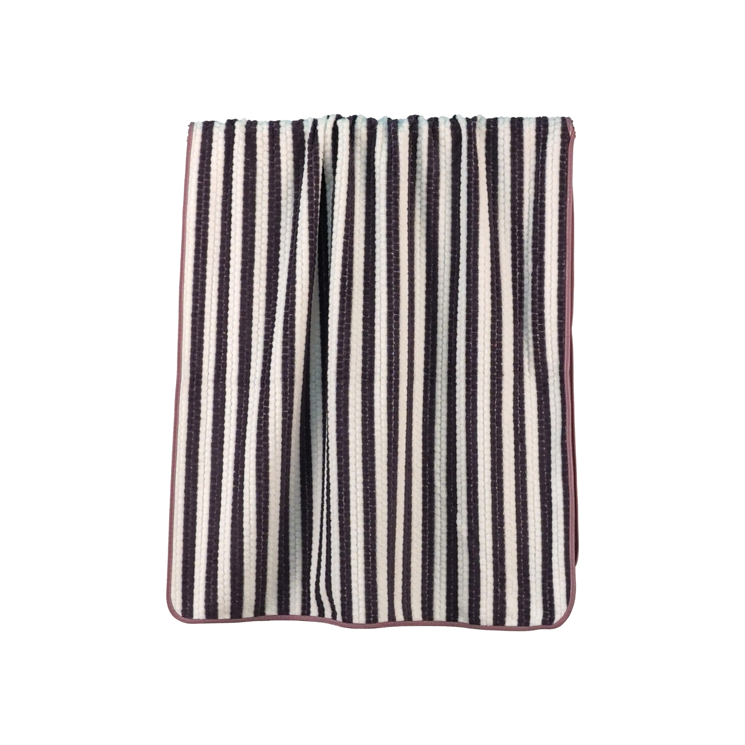 Yarn-dyed Striped Two-Tone Corn-Grid Stripes Coral Fleece Bath Towel#3019