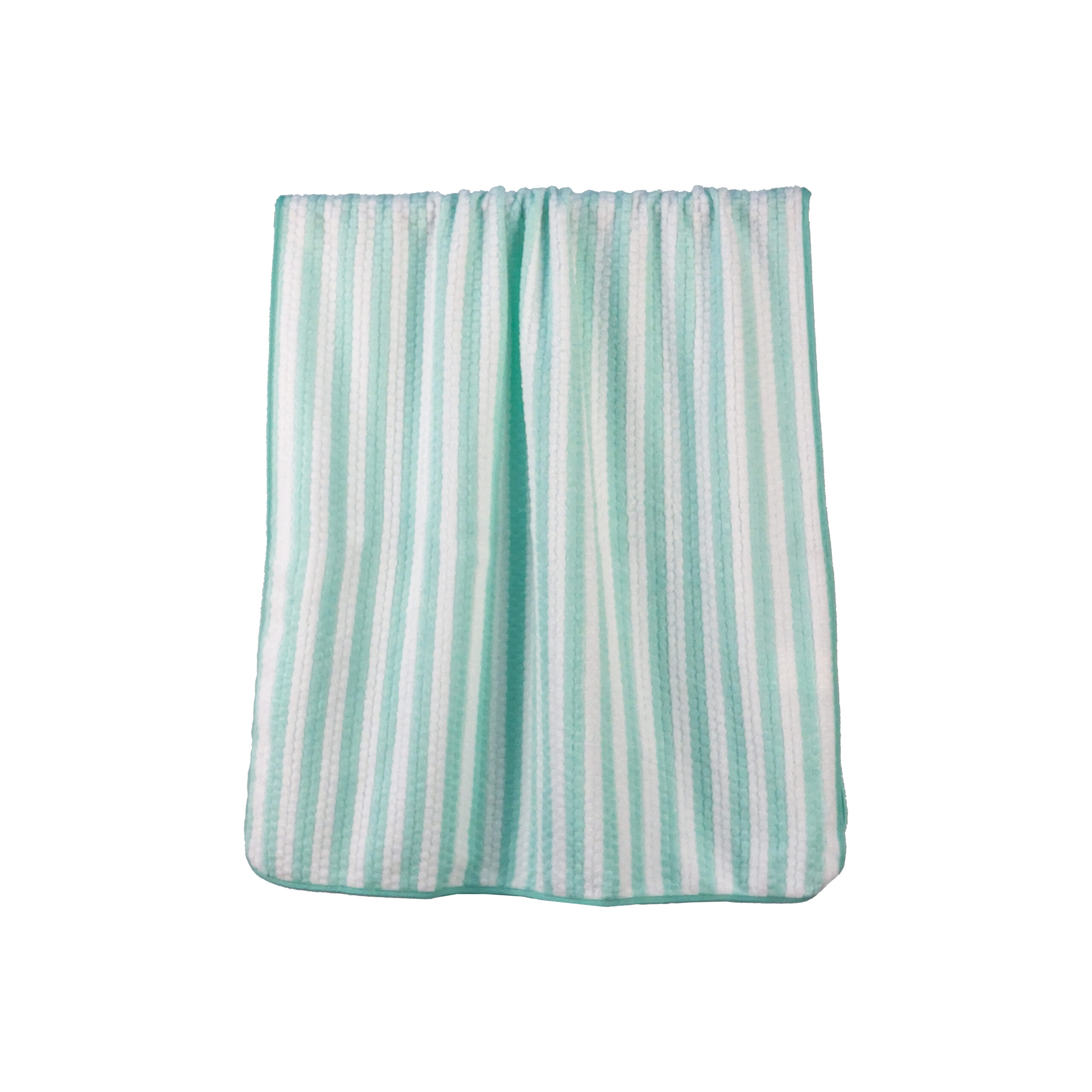 Yarn-dyed Striped Two-Tone Corn-Grid Stripes Coral Fleece Bath Towel#3022
