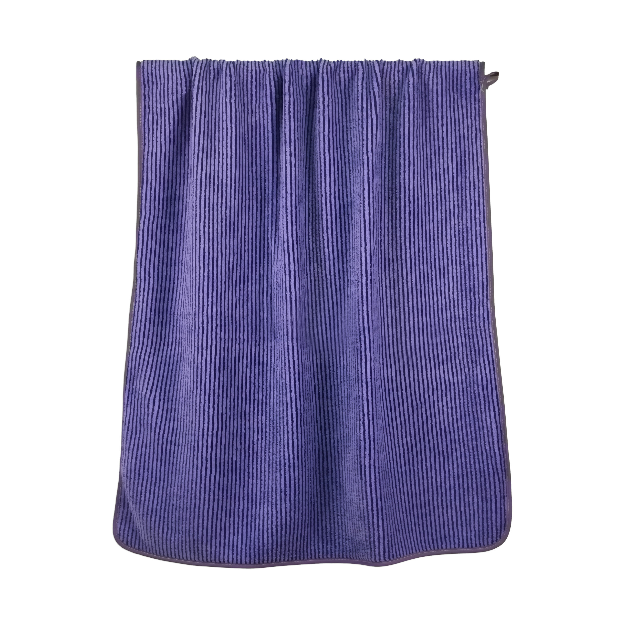 Yarn-dyed Striped Two-Tone Fine Stripes Coral Fleece Bath Towel#3025