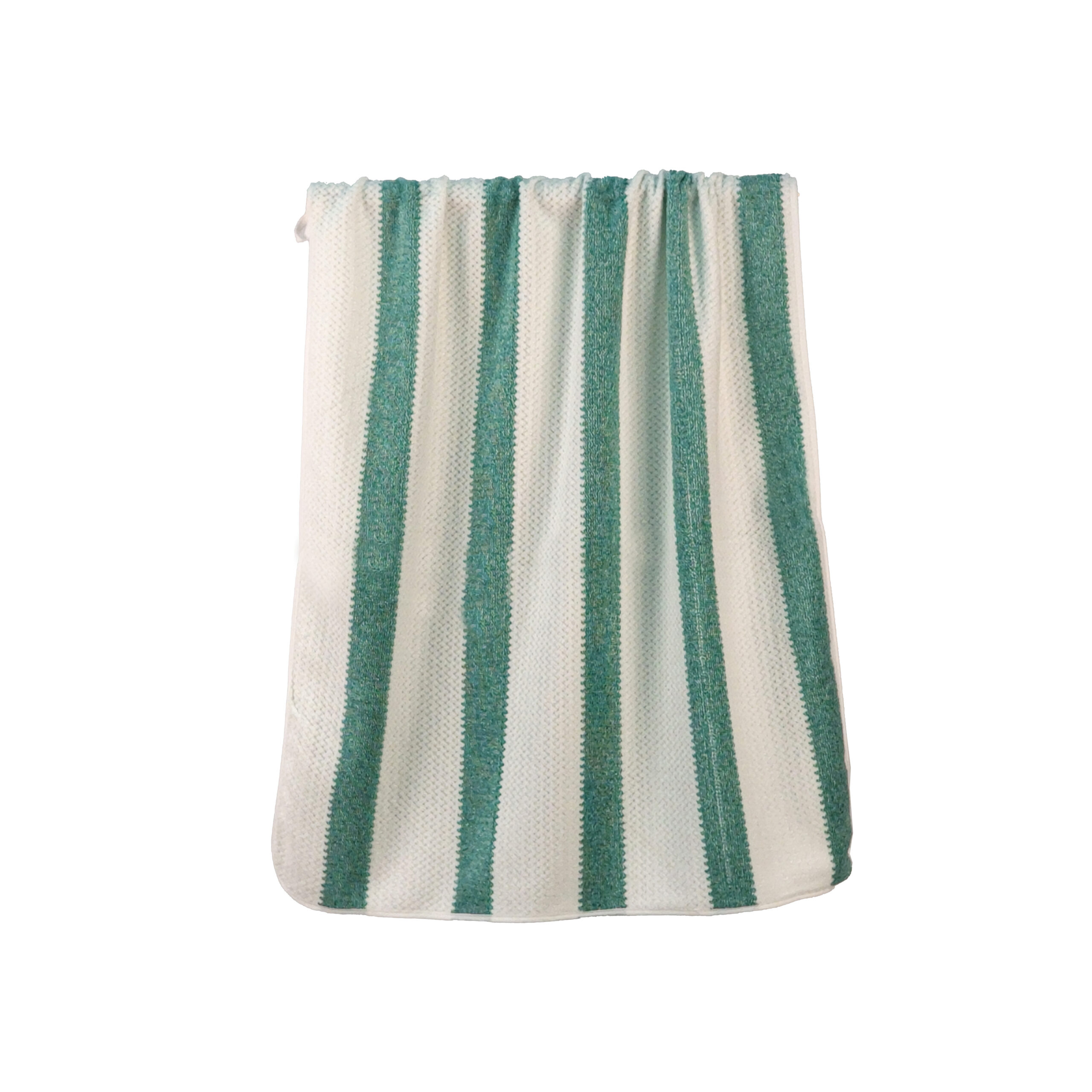 Yarn-dyed Striped Two-Tone Honeycomb Stripes Coral Fleece Bath Towel#3034