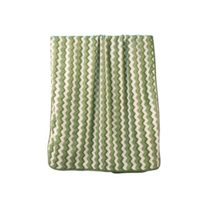 Yarn-dyed Striped Wavy Zigzag Stripes Coral Fleece Bath Towel#3042