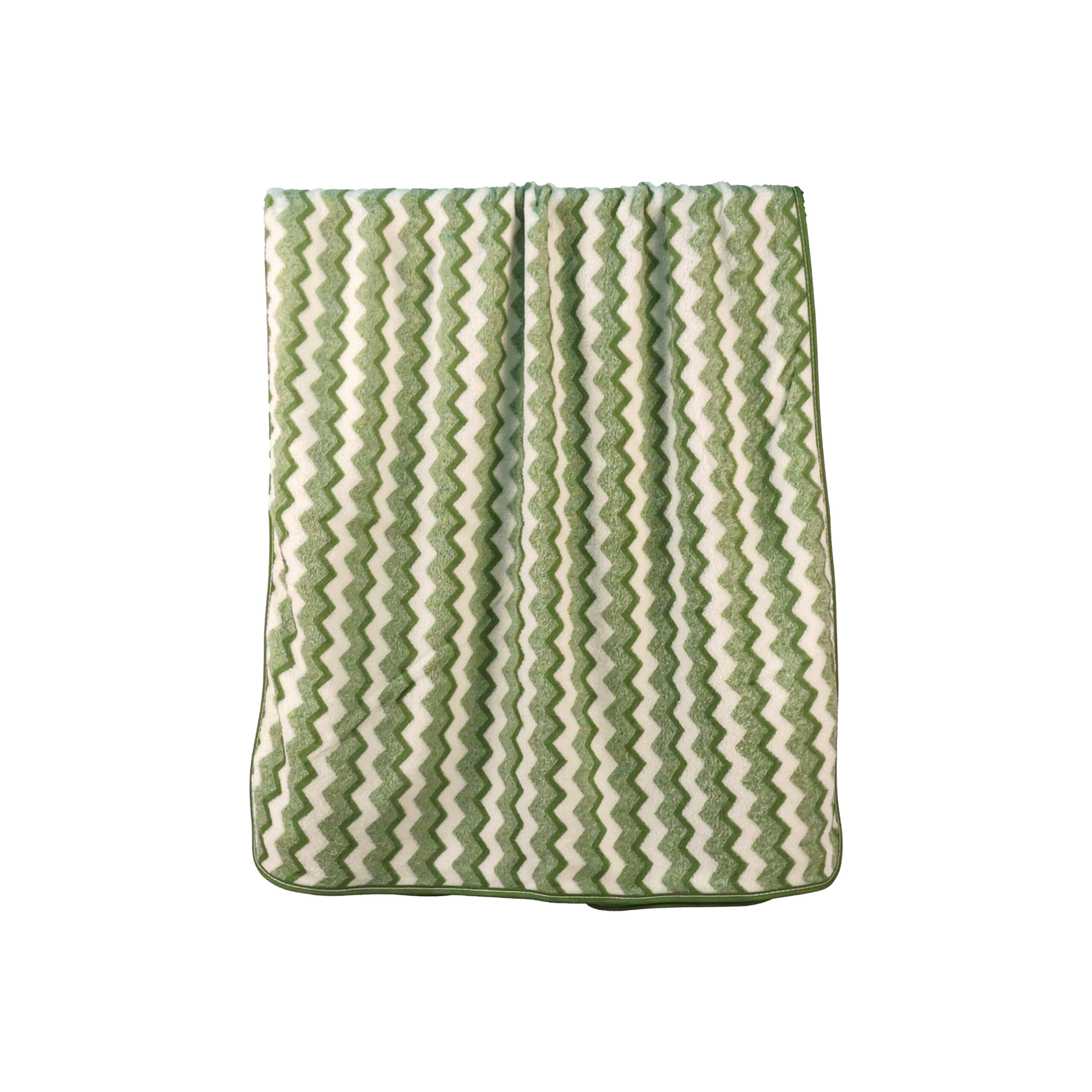 Yarn-dyed Striped Wavy Zigzag Stripes Coral Fleece Bath Towel#3042