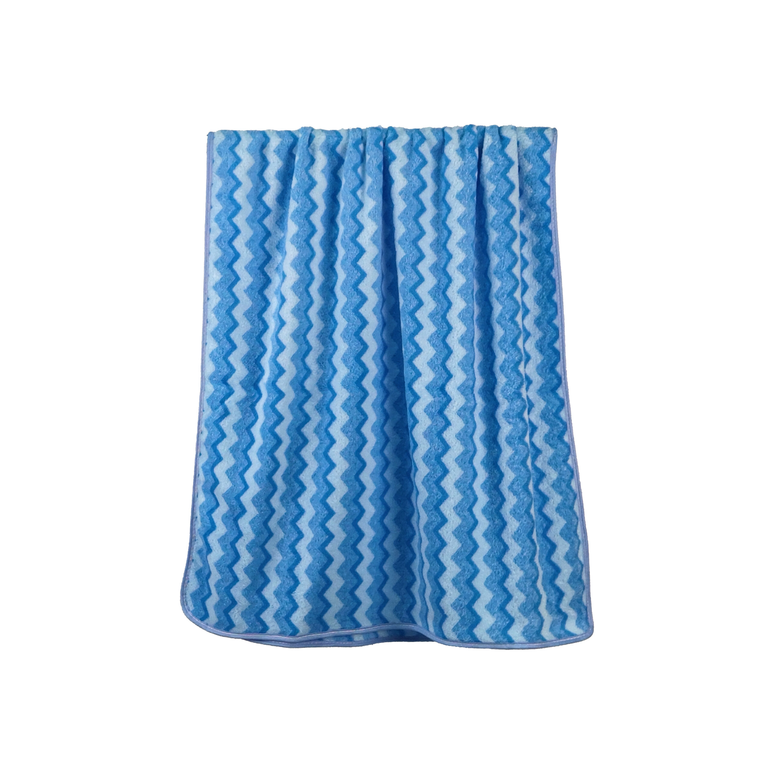 Yarn-dyed Striped Wavy Zigzag Stripes Coral Fleece Bath Towel#3046