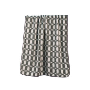 Yarn-dyed Geometric Interlocking Diamond Coral Fleece Bath Towel#4004
