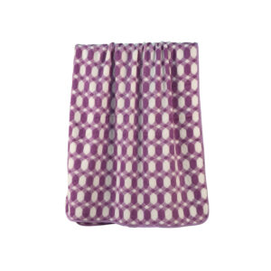 Yarn-dyed Geometric Interlocking Diamond Coral Fleece Bath Towel#4005