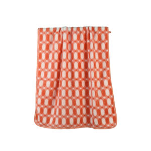 Yarn-dyed Geometric Interlocking Diamond Coral Fleece Bath Towel#4006