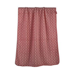 Yarn-dyed Geometric Wavy Diamond Grid Coral Fleece Bath Towel#4009
