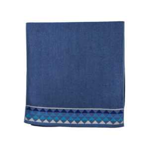 Vintage Geometric Jacquard Border Solid Cotton Bath Towel#5018