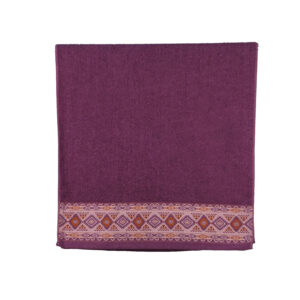 Vintage Geometric Jacquard Border Solid Cotton Bath Towel#5023
