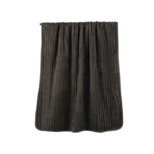 Solid Jacquard Wide Ribbed Coral Fleece Bath Towel#1009